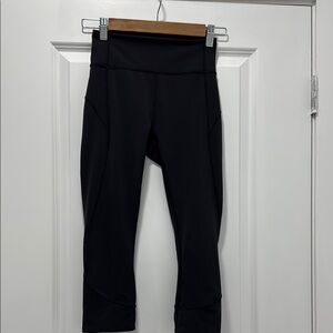 Lululemon Athletica Black Cropped Leggings